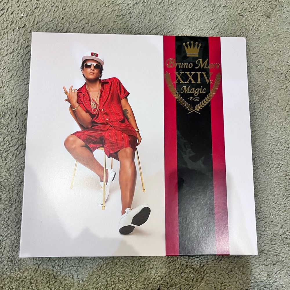 Bruno Mars XXIV album on vinyl